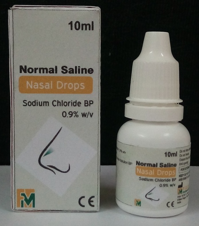 normal saline ear drops